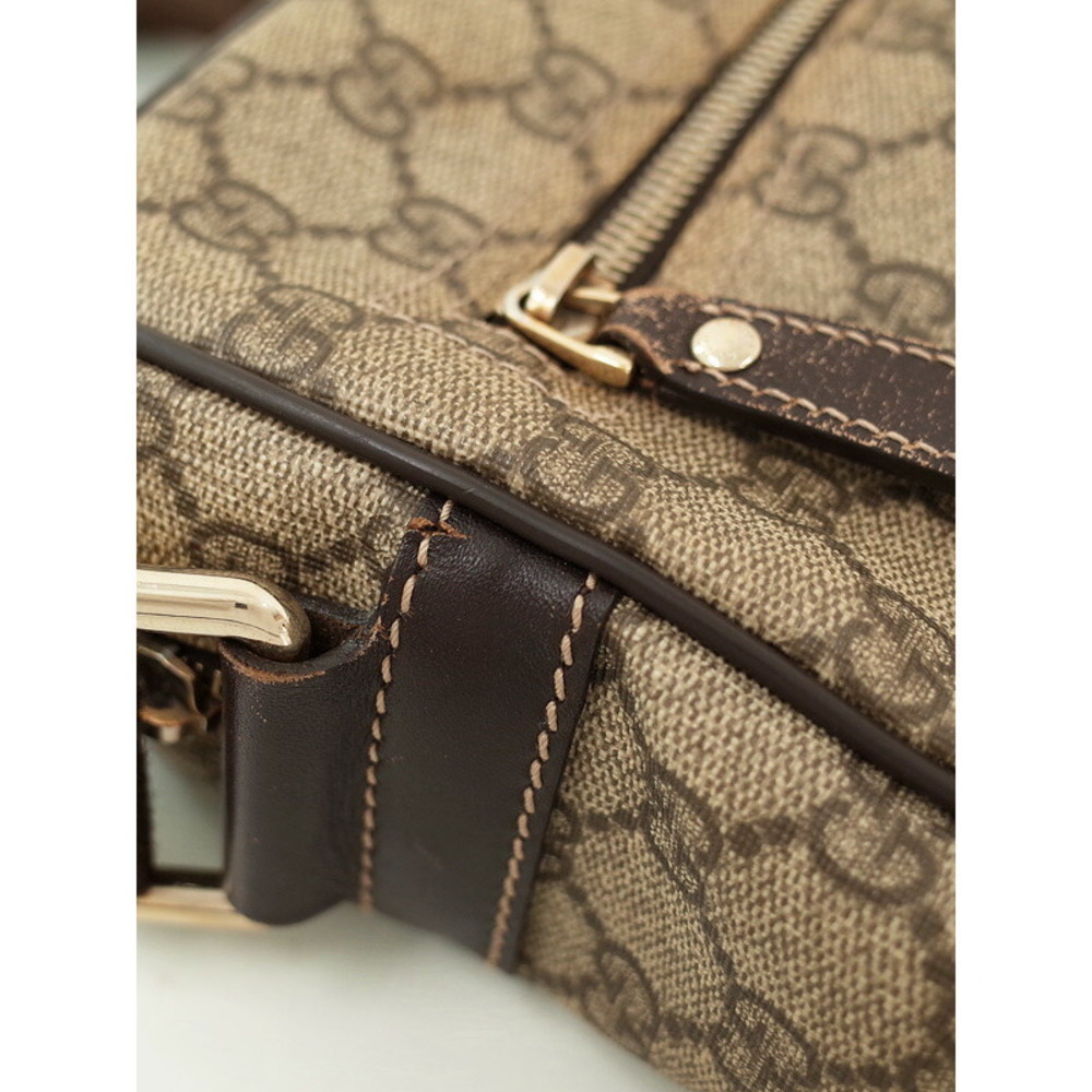 Gucci GG Supreme Canvas Crossbody Bag Brown - Picture 4 of 9